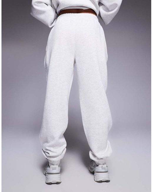Kaiia Blue Cotton Blend Embroidered Logo Cuffed Trackies