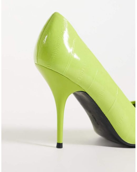 ASOS Green Perth Pointed Stiletto High Heel Court Shoes