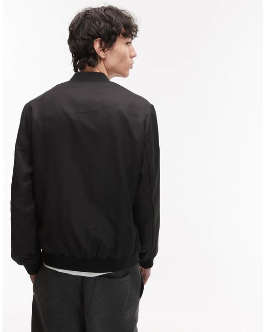 Topman – leichte bomberjacke in Black für Herren
