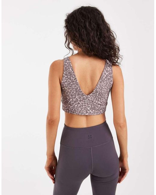 Sweaty Betty Purple Ultimate Studio Voop Bra