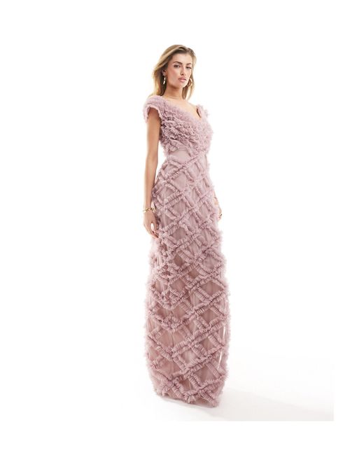 Beauut Pink – bridesmaid – gerafftes maxikleid