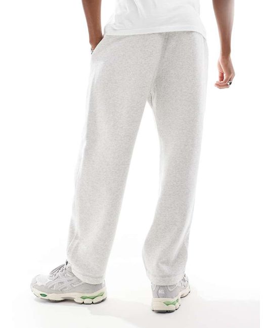 Hollister White baggy Straight Leg Motif jogger Co-ord for men