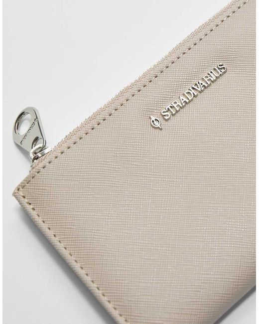 Stradivarius Portemonnee Met Rits in het White