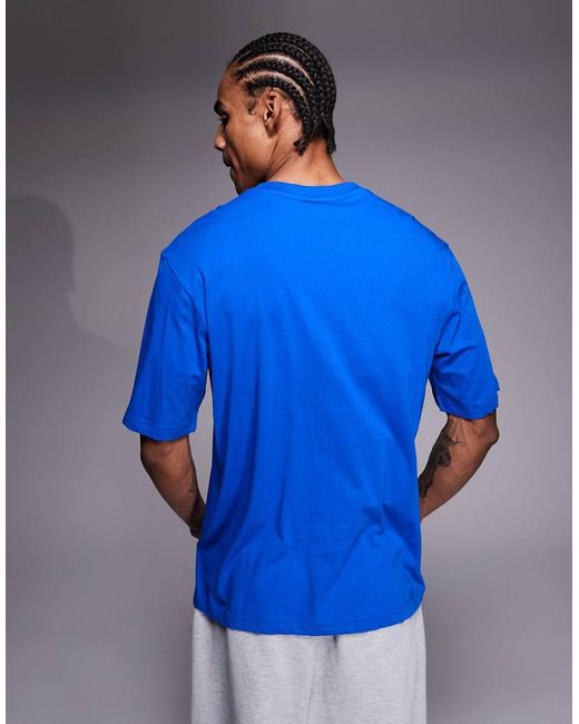 HUGO Blue Hugo Nierofix Chest Logo T-shirt for men