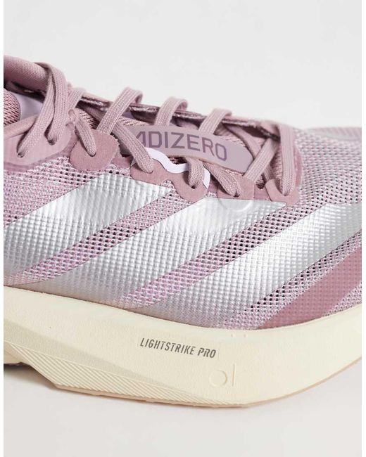 Adidas Originals Pink Adidas Running Adizero Boston 13 Trainers