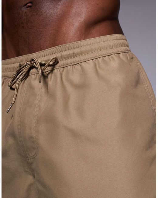 ASOS Natural Swim Shorts for men