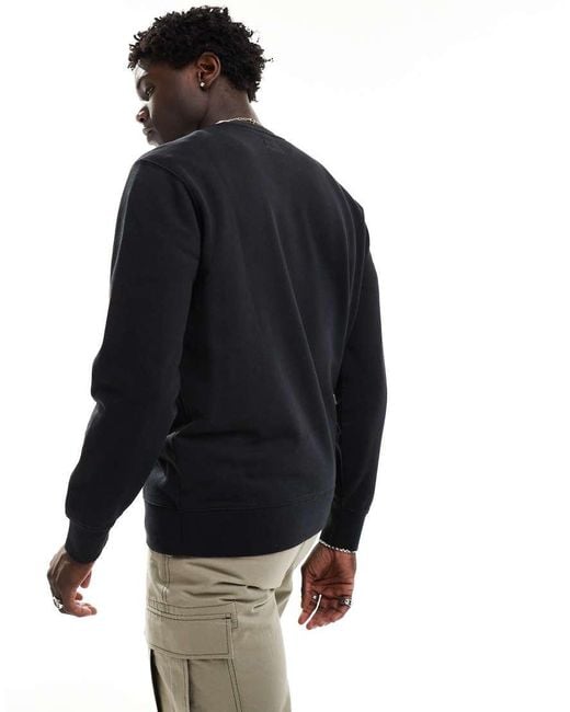Levi's Black Levi' Original Hallmark Logo Sweatshirt for men