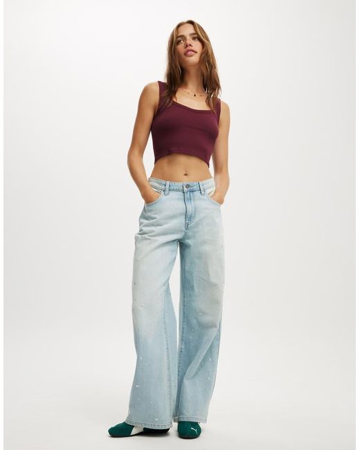 Cotton On Blue Cotton On Relaxed Wide Jean