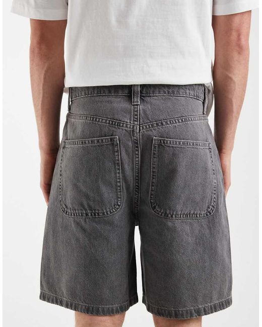 ASOS White Circular Design Collection Denim Jorts for men