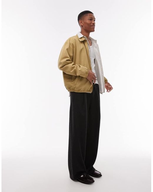 Topman White baggy Textured joggers for men