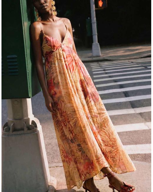 Desigual White Printed Maxi Dress