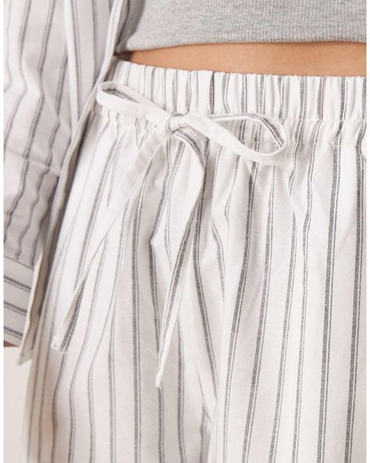 ASOS Natural Linen Look Pull On Trousers Co-ord