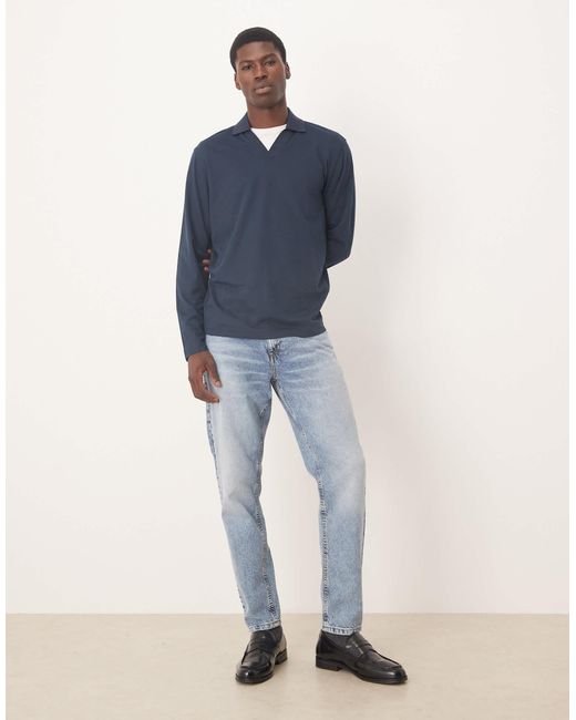 SELECTED – polohemd in Blue für Herren