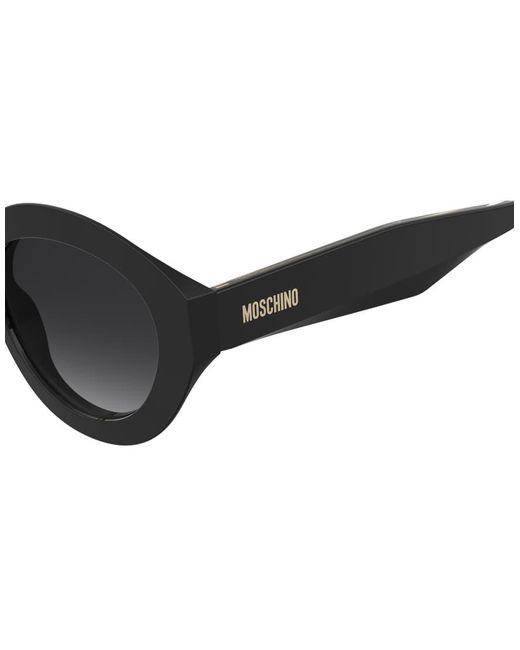 Moschino Black Cat Eye Sunglasses With Dark Shaded Lenses