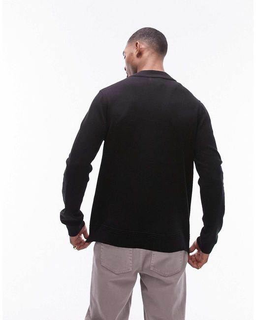 Topman – essentials – pullover in Black für Herren