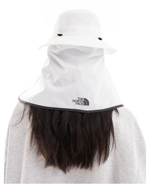 The North Face White Flyweight Bucket Hat