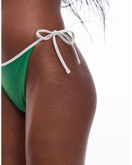 Tommy Hilfiger Green String Bikini Bottoms
