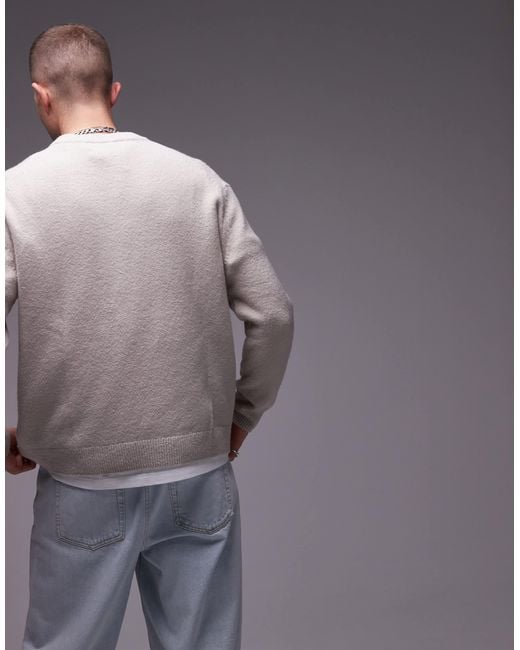 ARKET Gray Knitted Crew Neck Jumper for men