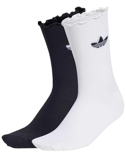 Adidas Originals Blue 2 Pack Ruffle Socks