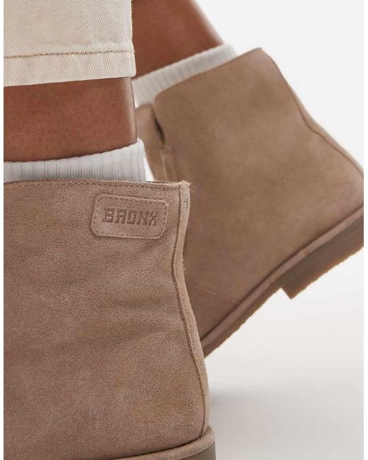 Bronx Natural Fluffy Cosy Boot