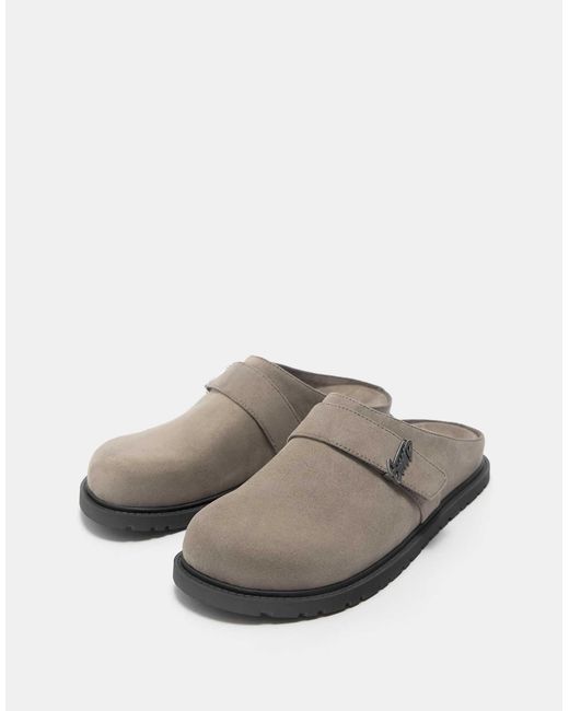 Pull&Bear – stwd – clogs in Gray für Herren