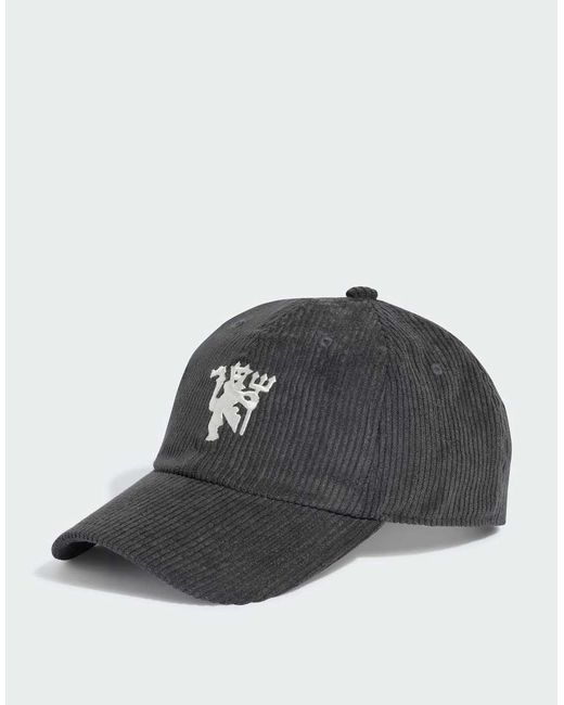 Adidas Originals Black Adidas Football Manchester United Third Baseball Cap