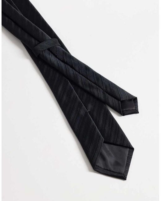ASOS Blue Stripe Tie With Tie Bar for men