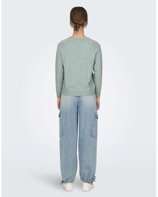 ONLY Green Knitted Pullover