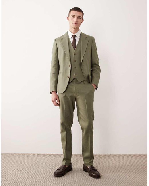 ASOS Green Suit Waistcoat for men