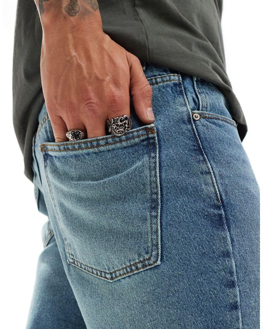 ASOS Blue Tapered Jeans for men