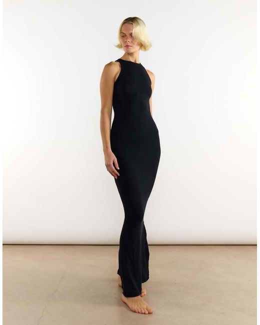 agon® Blue Crew Neck Tank Dress