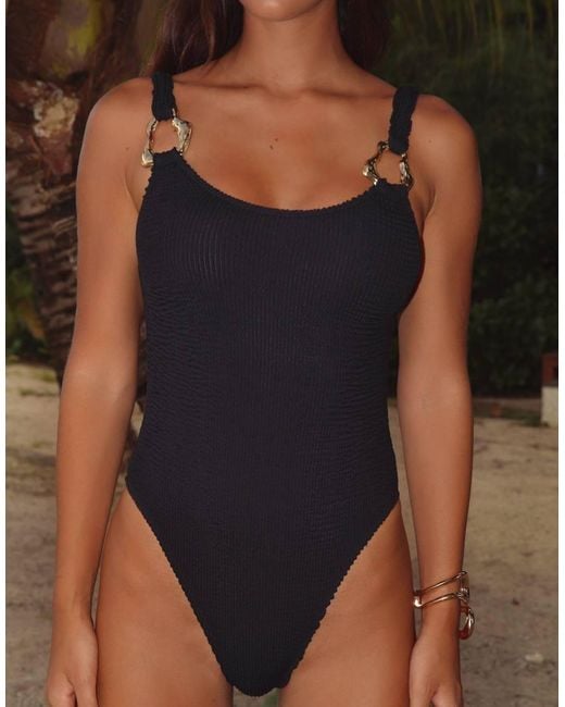 Moda Minx Black Skye Scrunch Swimsuit