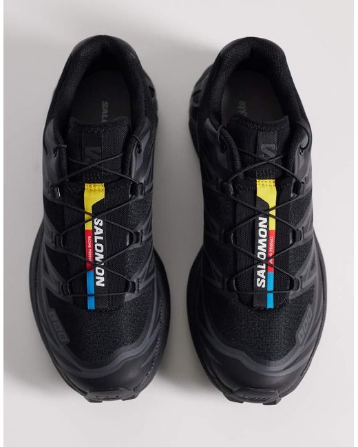 Salomon Black Xt-6 Unisex Trainers