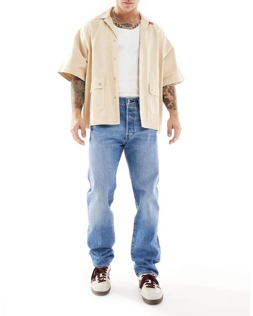 Vaqueros De Corte Recto Con 501 Original De -Azul Levi's de hombre de color Blue