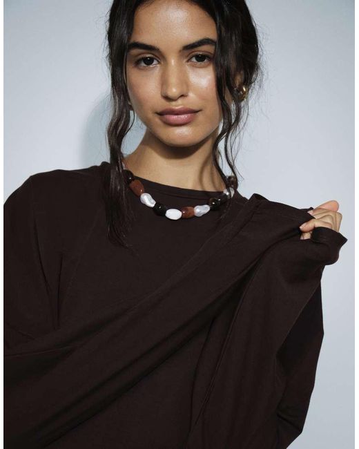 Cotton On Black Blair Batwing Long Sleeve Top