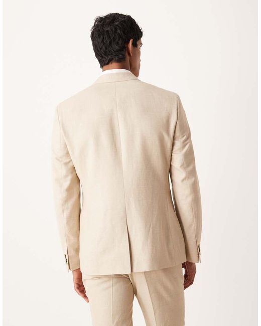 ASOS Natural Slim Suit Jacket for men