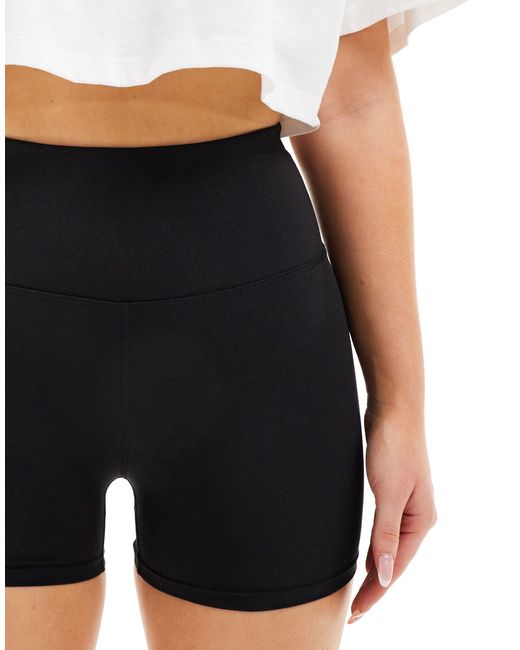 Hourglass - pantaloncini taglio corto da 8 cm a vita alta lucido di ASOS 4505 in Black