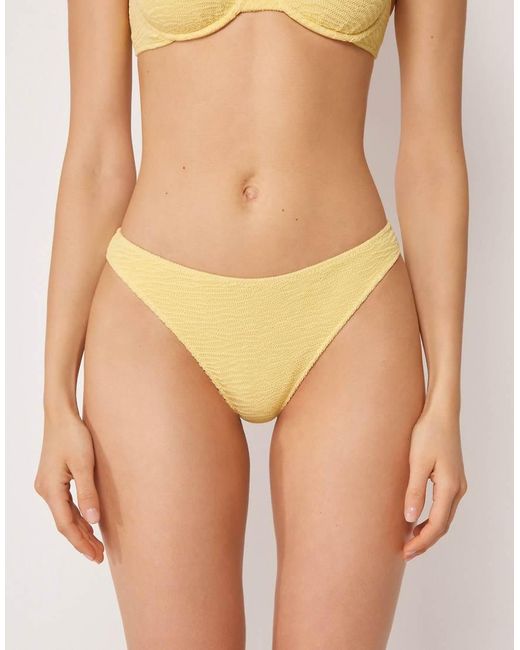 Calzedonia Natural Bikini Bottoms Crinkle Waves
