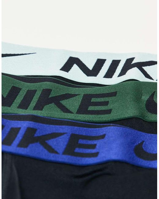 Nike Blue Essential Microfibre 3 Pack Trunk for men