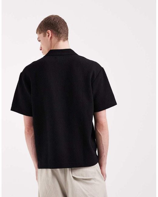 Wrangler Black Short Sleeve Sweater for men