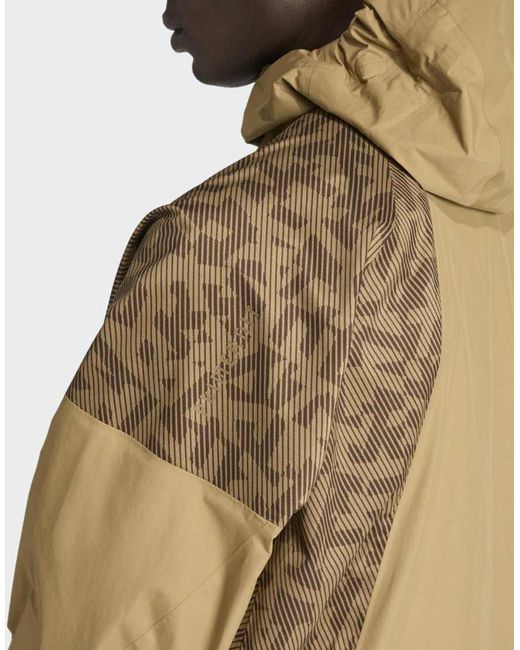 Adidas Originals Natural Terrex Xperior 2.5 Layer Hybrid Primeknit Climaproof Jacket for men