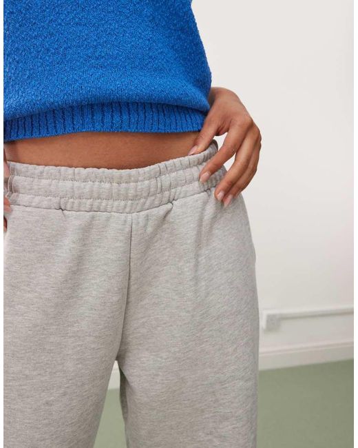 Weekday Gray Heavyweight Jersey Wide Leg Joggers