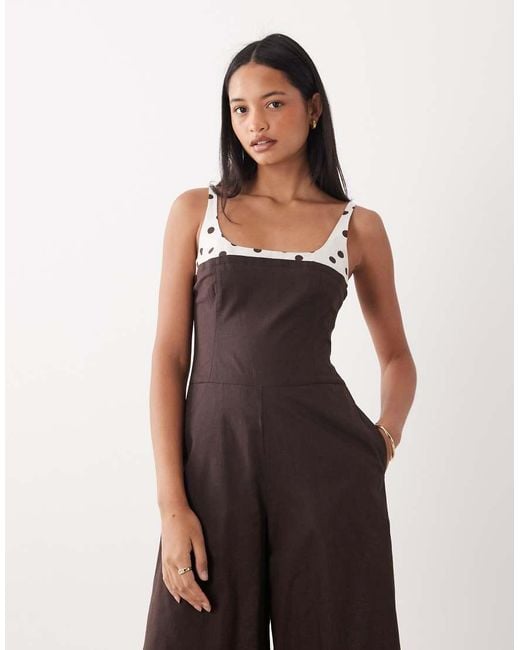 ASOS Black Wide Leg Jumpsuit