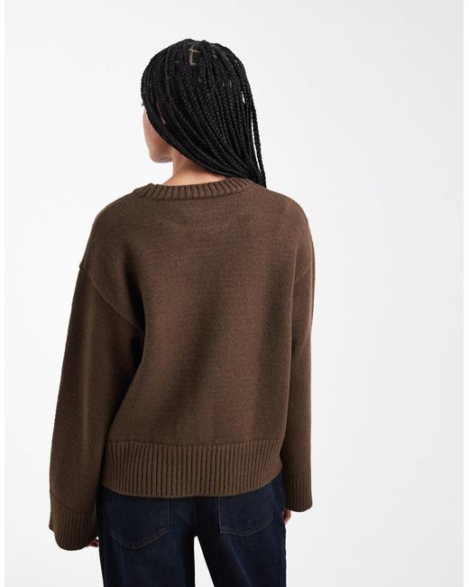 ASOS Brown – oversize-pullover