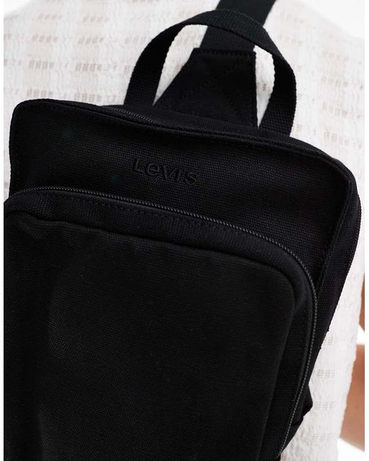 Levi's Black Sling Backpack for men