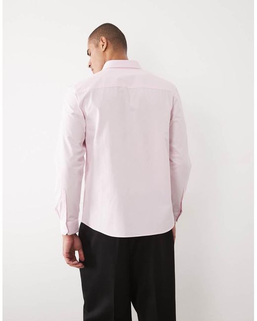 ASOS Pink Regular Smart Shirt for men