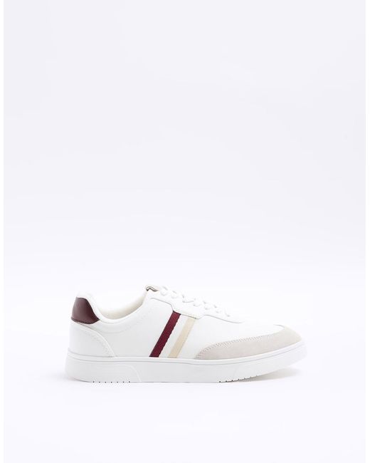 River Island White Sneakers for men