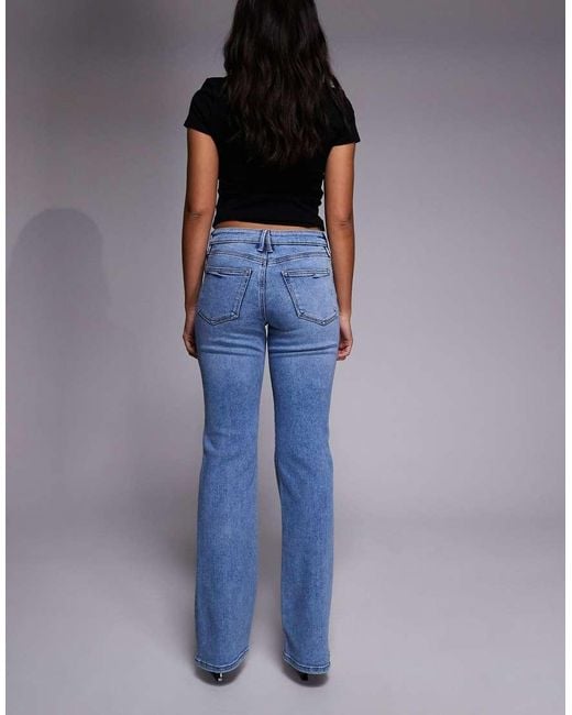 GOOD AMERICAN Blue Low Rise Boot Cut Jeans