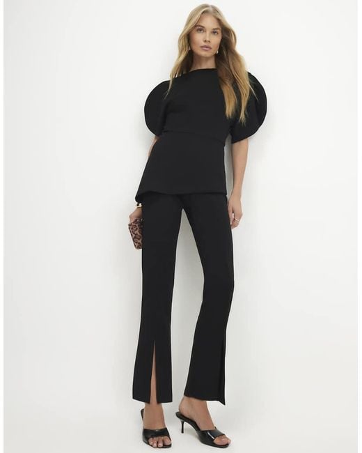 River Island Blue Cocoon Sleeve Split Hem Jumpsuit