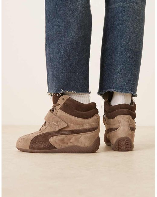 PUMA Natural Speedcat Wedge Sneakers